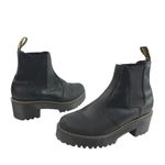 Dr. Martens  Rometty Women's Black Leather Slip On Platform Chelsea Boots Size 9 Photo 4