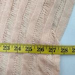 Cupshe  Swim Cover Up Womens OS Knit Stripe V Neck Crochet Short Sleeve Tie Side Photo 9