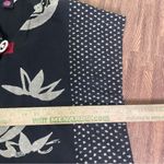 HAND‎ CRAFTED Art To Wear Lagenlook Asian Cotton Kimono Jacket Topper L Black Size L Photo 6