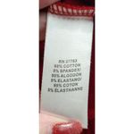 Rafaella Red Turtleneck Sweater Cable Knit Front Panel Cozy Winter Holiday L/G Photo 3