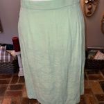 Miss Dorby vintage two piece light green suit with monotone embroidered detail. Size 12 Photo 11