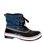 Skechers  Cali Highlander Denim Waterproof Duck Boots Size 9 Thinsulate Photo 1