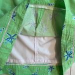 Lilly Pulitzer 100% Cotton Mint Green A-Line Skirt Blue Starfish Pocket Size 6 Photo 6