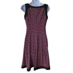 CHAPS Sleeveless Animal Print Midi Dress Pink & Black Women’s Size Small Photo 2
