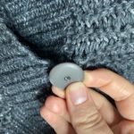 Rebecca Taylor shimmering chunky knit shawl collar one button sweater cardigan S Photo 7