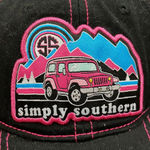 Simply Southern  Baseball Cap Hat Ladies Pink Adjustable Trucker Photo 1