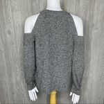 Rag and Bone  / Jean cold shoulder knit heathered long sleeve grey sweater sm Photo 3