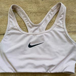 Nike  Dri Fit Swoosh Women’s Sz Small Blush Pink Non Padded Athletic Bra‎ Photo 0