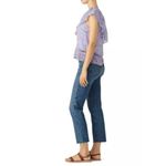 Saylor  Janice Ruffled Silk Blend Ruffle Ladder Lace Inset Lilac Size Small Photo 1