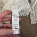 frame denim NWT Frame LACE MOCK NECK BLOUSE IN CREAM Photo 7