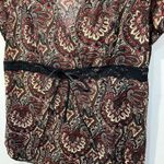 julie's closet Y2K Julie’s Closet Paisley Lace Waist Tunic Top Size 2X Boho Asymmetrical Photo 4