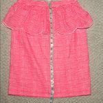 Lilly Pulitzer Pink Checkered Pencil Skirt with Peplum Trim Photo 5