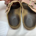 Birkenstock Pink Metallic Arizona Two Strap Sandals Women sz 40 Comfort Footbed Photo 2