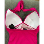 Ralph Lauren Beach Club Solid Molded Cup Halter Tankini Top Hot Pink Size 4 NWT Photo 10