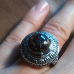 Matrix Silver Shungite Stainless Steel Ring (Size 8) Photo 6