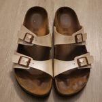 Birkenstock  Birko Flor Pearlescent Chic Edgy Y2K Retro Preppy Sandal Size 41 Photo 0