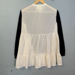 Semicouture Women's Wool‎ Navy White Contrast Cardigan Size Small Old Money Photo 5