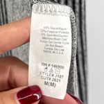 Natural Life Women's Medium Striped Long Sleeve Duster Cardigan Slit Hem Gray Photo 4