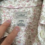 L.L.Bean Floral Button Down  Photo 4