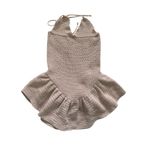 Musera Women Crochet Mini Dress Size Small Beige Tan Photo 1