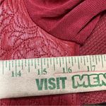 Peter Nygard  Womens‎ Quilted Ribbon Red Leather Stretch Knit Jacket Medium 10 12 Photo 5