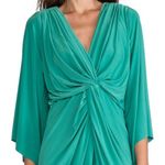 MISA Los Angeles NWT Long Sleeve Knot Dress in Eucalyptus Photo 2