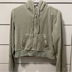 Brandy Melville John Galt Light Green Velour Sweatshirt Photo 1