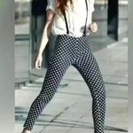 Diane Von Furstenberg ‎ genesis polka dot cropped trousers black/white. Sz 8 Photo 1
