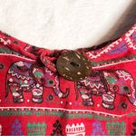 NWT Red Thai Hippie Hobo Sling Shoulder Crossbody Bag Purse Elephant Boho Gypsy Photo 3