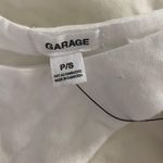 Garage White Crop Top Photo 2