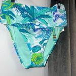 Bleu Rod Beattie  New High Waist Sarong Bikini Bottoms Tropical print Sz 12/L Photo 2