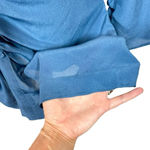 Mariacher Maria Cher Olite Rosario Silk Ruched Short Long Sleeve Mini Dress Blue Size M Photo 7