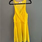 Amanda Uprichard Yellow Silk Mini Dress Photo 1