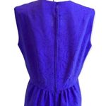 Vintage 60's/70's Jacquard Maxi Dress Purple Size Medium Photo 8