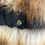 New York & Company Faux Leather & Fur Vest W/2Snap Closure Size Med Photo 1