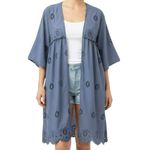 American Eagle  AE Embroidered Kimono Duster XS/S Photo 15