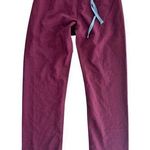 FIGS  Technical Collection Burgundy Pisco Drawstring Basic Scrub Pants Size XS Photo 0