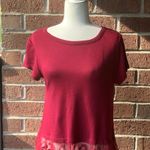 Lace Peplum Open Back Top Size XS Photo 0