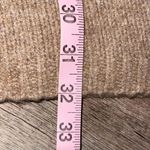 Tahari  Womens Wool Blend‎ Sleeveless Open Front Knit Hoodie Sweater Tan Small Photo 6