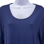 Soma Womens Shirt Size XS Oversized Sleep Shirt Relaxed Fit Loungewear Navy Blue Photo 1