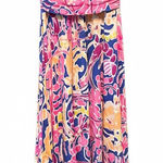 Lilly Pulitzer  Sloane Midi Dress Brilliant Blue Catch And  Release Size XS Photo 0