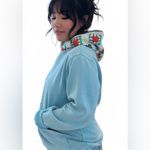 JK Sia crochet hoodie. XL. Light blue mineral wash. Photo 2