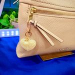 Pearl Heart Keychain with Gold Accents White Photo 12