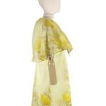 Vintage Unbranded Gunne Sax Style 60s Maxi Dress Size Large Yellow Photo 6