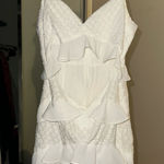 Privacy Please White ruffle  dress  Photo 0