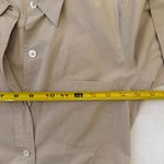 Theory  Mayvine Light Poplin Shirt Dress Khaki Lightweight Pockets Size 2 Photo 8
