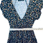 Urban Outfitters Floral Flutter Sleeve V Neck Smocked Waist Mini Dress XS Boho Photo 4