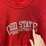 Jerzees Vintage 80s-90s red Ohio State Buckeyes embroidered logo sweatshirt Photo 5