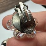 Bead Cluster /Cameo Clip On Earrings Vintage Photo 8