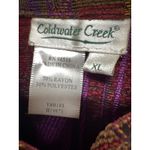 Coldwater Creek Fleur De Lis Tapestry Blazer Jacket Sz XL Multi Full Zip Art Photo 4